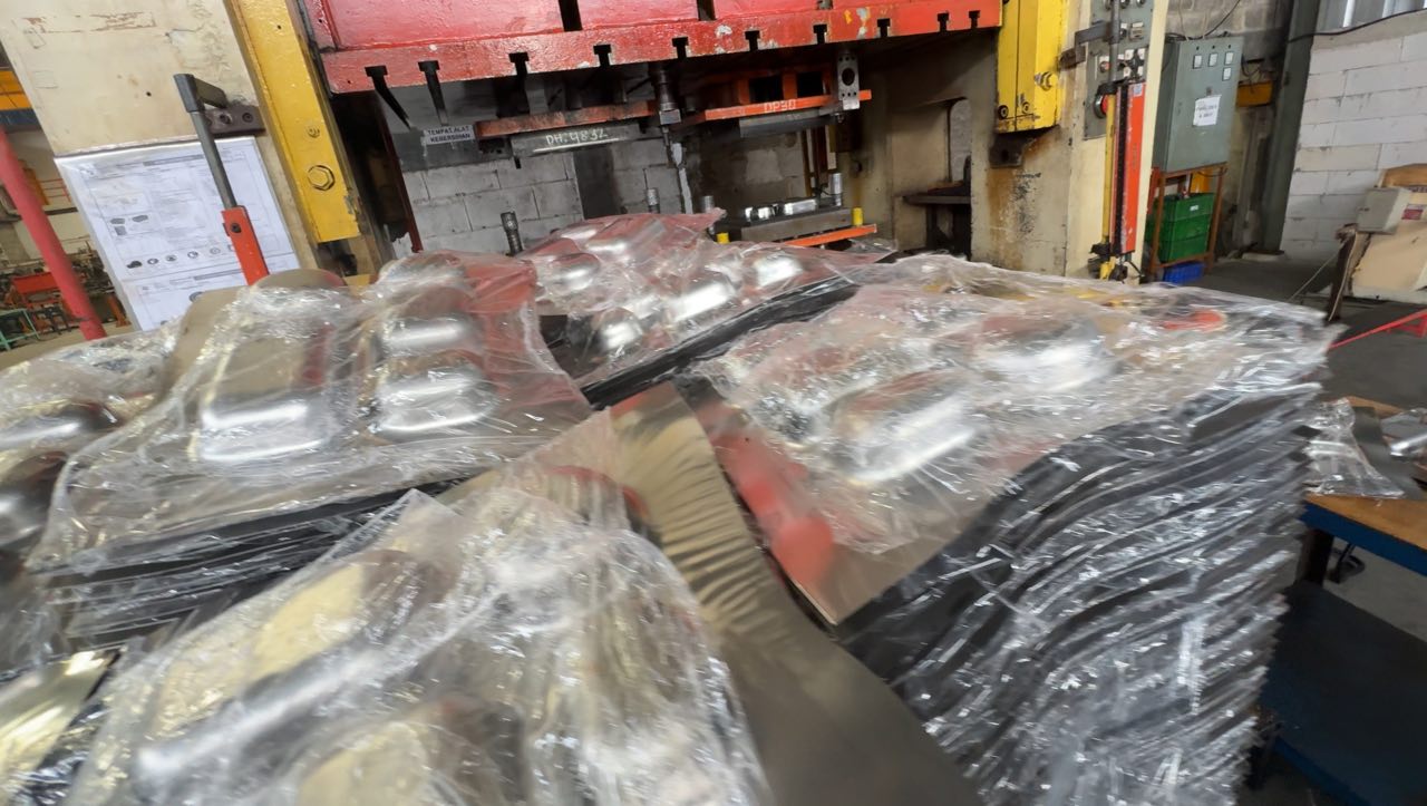 Mesin press food tray stainles